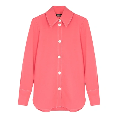 Shop Stine Goya James Pink Crepe Shirt