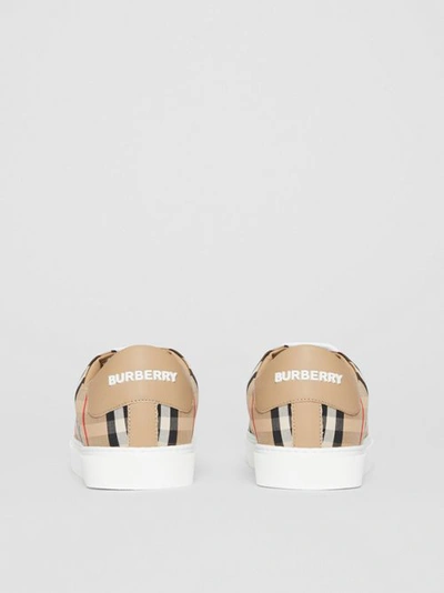 Burberry New Albridge Check Low-top Sneakers In Multi