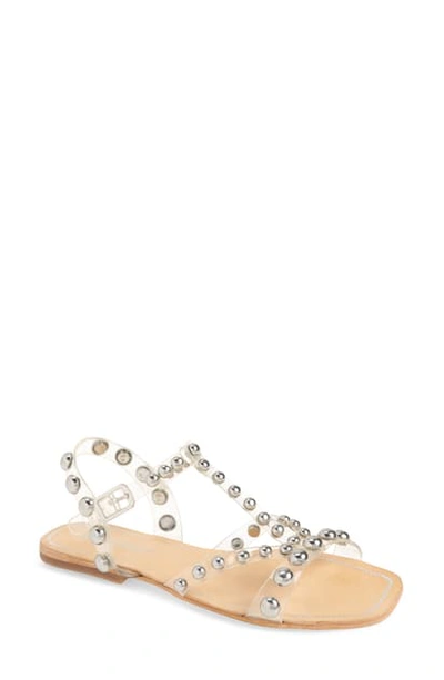 Amaryl studded sales clear sandal
