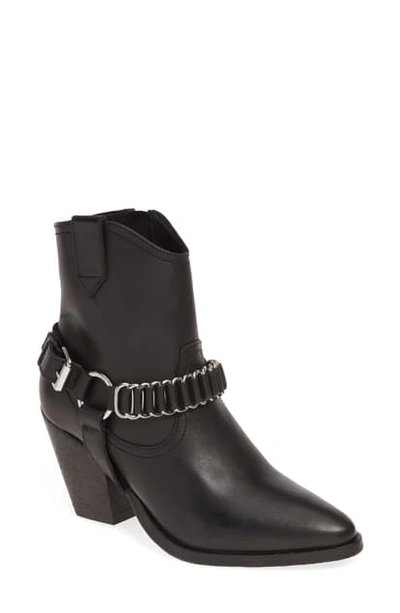 Shop Allsaints Rolene Western Belted Boot In Black