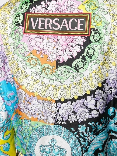 Shop Versace Baroque Print Bomber Jacket