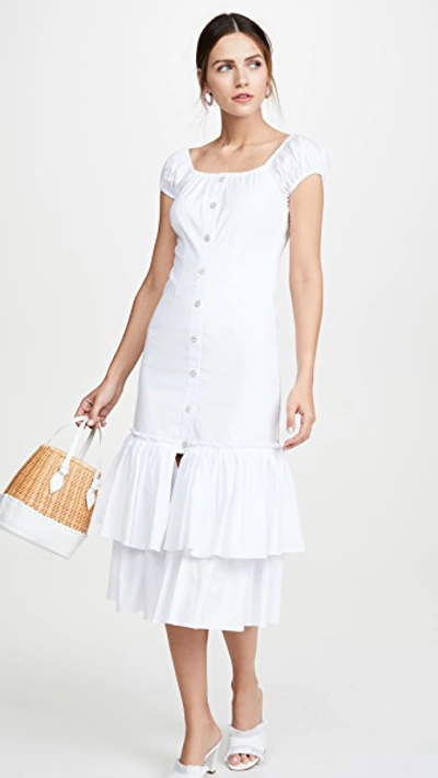 Shop Caroline Constas Lyla Dress In White