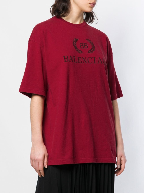 red balenciaga tee