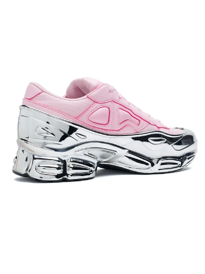 Shop Adidas Originals Adidas X Raf Simons Pink And Silver Ozweego