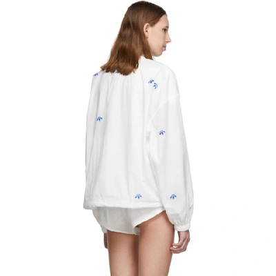 Shop Adidas Originals By Alexander Wang White Aw Crew Sweatshirt In Core White