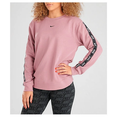 Lydighed Interpretive Meningsfuld Nike Women's Sportswear Logo Tape Crew Sweatshirt, Pink In Plum Dust |  ModeSens