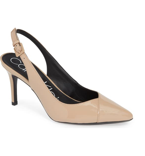 calvin klein gwenith slingback pump