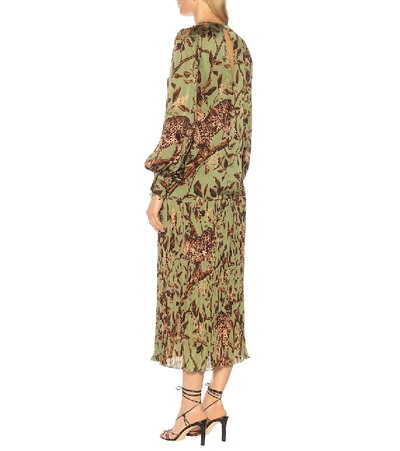 Shop Johanna Ortiz Gifts Of Nature Printed Blouse In Green