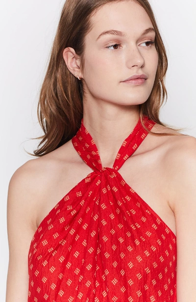 Shop Joie Lisie Silk Top In Tropic Red