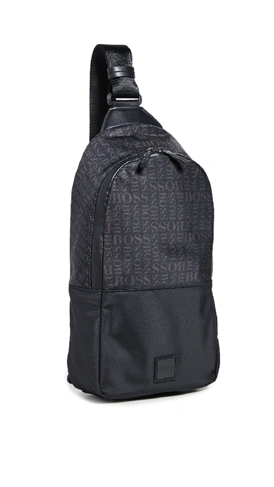 Hugo Boss Lighter Nylon Sling Bag In Black | ModeSens