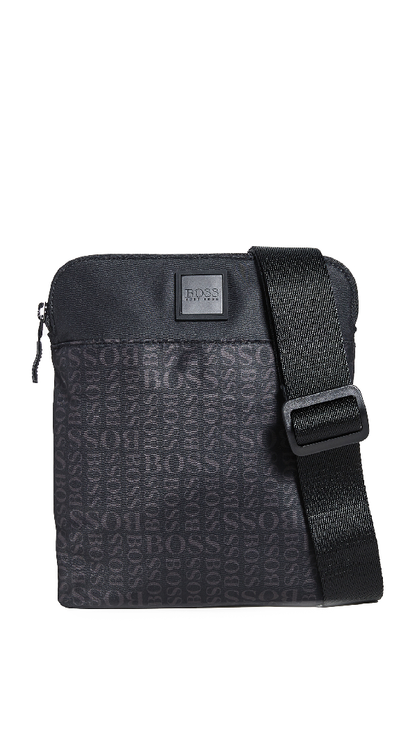 Hugo Boss Lighter Nylon Small Crossbody Bag In Black | ModeSens