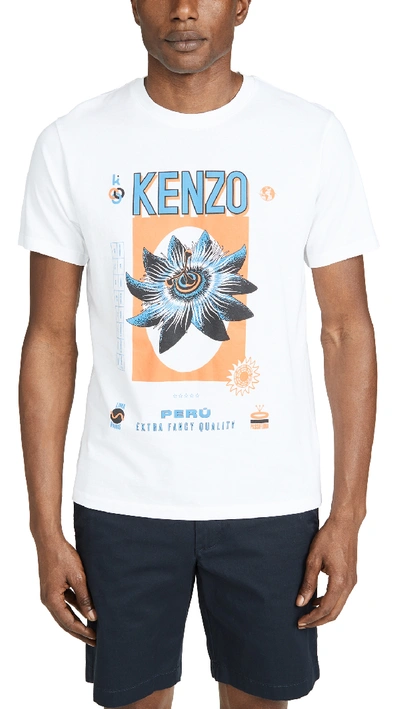Shop Kenzo Rice Bag Slim T-shirt In White