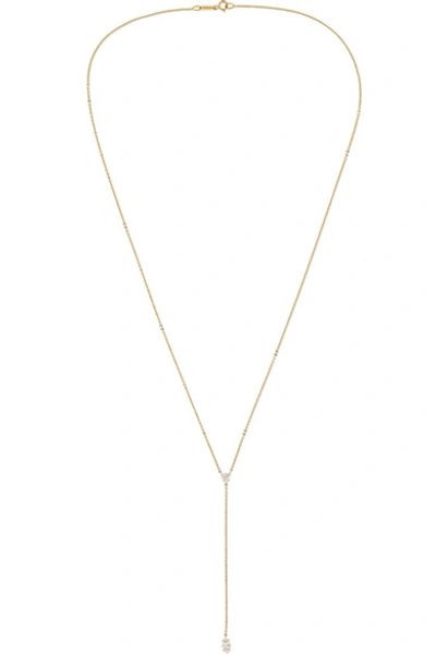 Shop Anita Ko 18-karat Gold Diamond Necklace