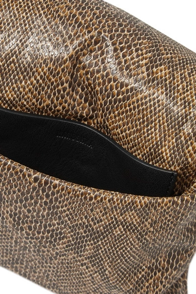 Shop Nanushka Tao Snake-effect Vegan Leather Belt Bag In Snake Print