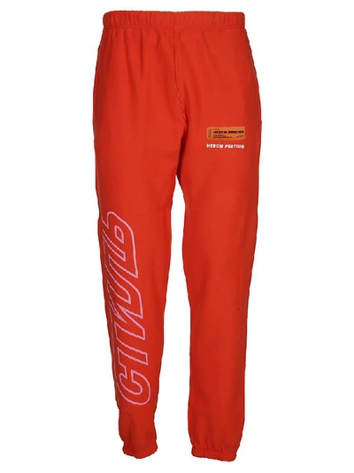 Shop Heron Preston Стиль Track Pants In Orange