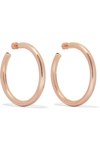 Shop Jennifer Fisher Samira Rose Gold-plated Hoop Earrings