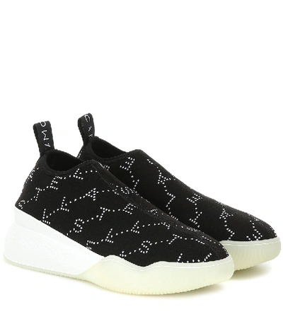 Shop Stella Mccartney Loop Low-top Sneakers In Black