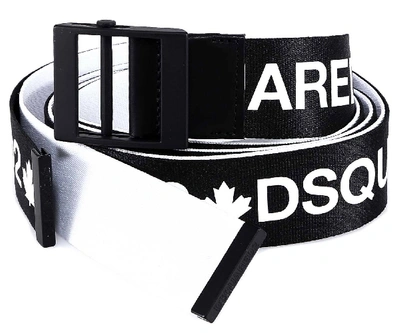 Shop Dsquared2 Logo Ribbon Belt In Multi