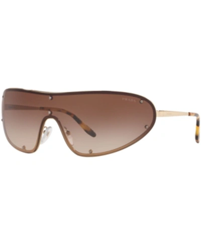 Shop Prada Sunglasses, Pr 73vs 40 Catwalk In Pale Gold/brown Gradient