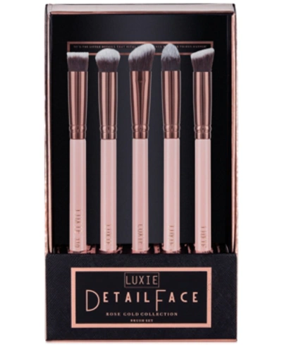 Shop Luxie 5-pc. Rose Gold Detail Face Brush Set