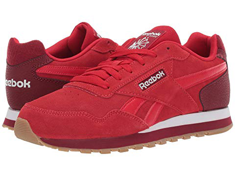 red white reebok classics