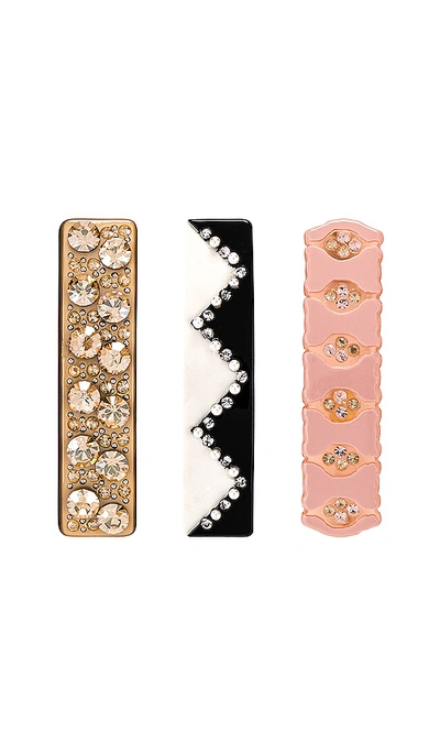 Shop Jennifer Behr X Revolve Barrette Set In Pink. In Multi