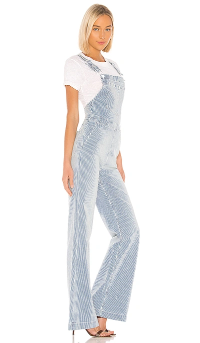 Frame Pinstripe Dungarees In Normandie