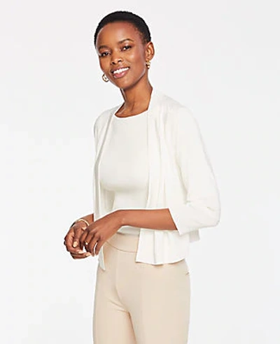 Ann taylor white cardigan top