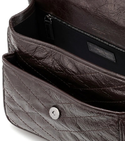 Shop Saint Laurent Niki Medium Leather Shoulder Bag In Brown