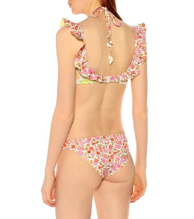 Shop Zimmermann Goldie Floral Bikini In Multicoloured