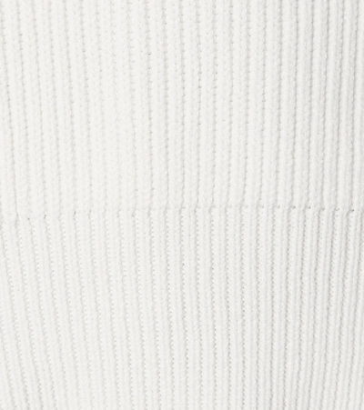 Shop Helmut Lang Wool And Cotton Sweater In White