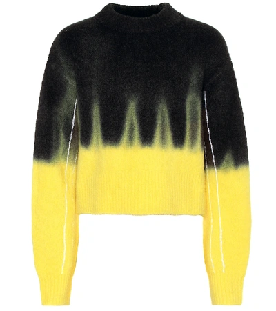 Shop Proenza Schouler Tie-dye Wool-blend Sweater In Yellow