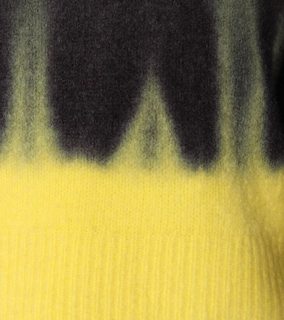 Shop Proenza Schouler Tie-dye Wool-blend Sweater In Yellow