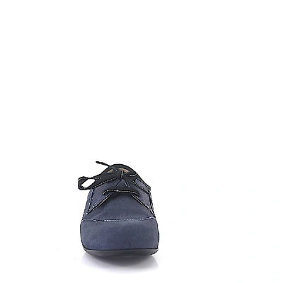 Shop Agl Attilio Giusti Leombruni Lace Up Shoes D519008 Calfskin In Blau