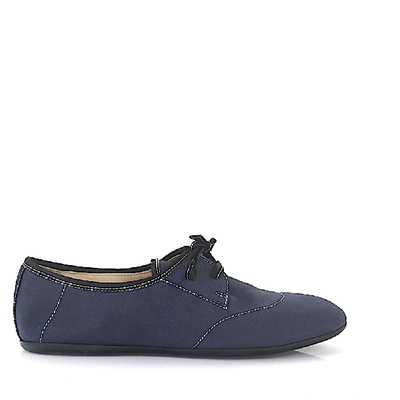 Shop Agl Attilio Giusti Leombruni Lace Up Shoes D519008 Calfskin In Blau