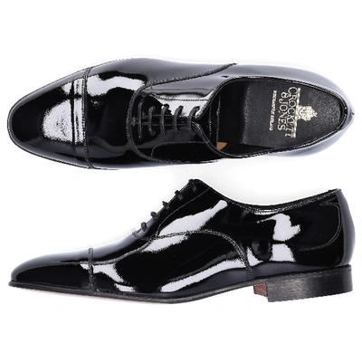 Shop Crockett & Jones Business Shoes Oxford Chatham  Patent Leather In Schwarz