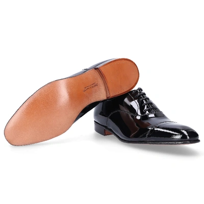 Shop Crockett & Jones Business Shoes Oxford Chatham  Patent Leather In Schwarz