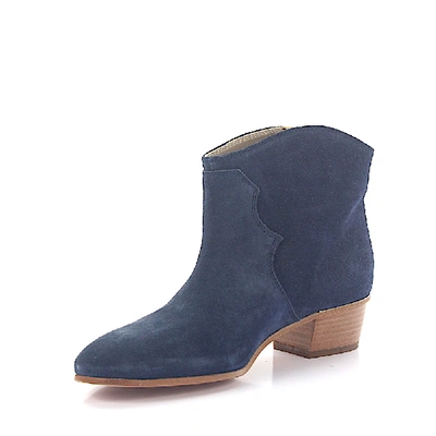 Shop Agl Attilio Giusti Leombruni Ankle Boots D103534 Suede In Blau