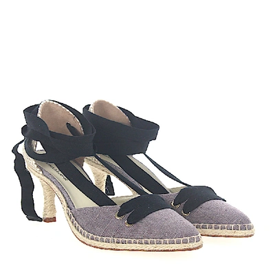 Shop Castañer By Manolo Blahnik Espadrilles Manolo Medium In Grey