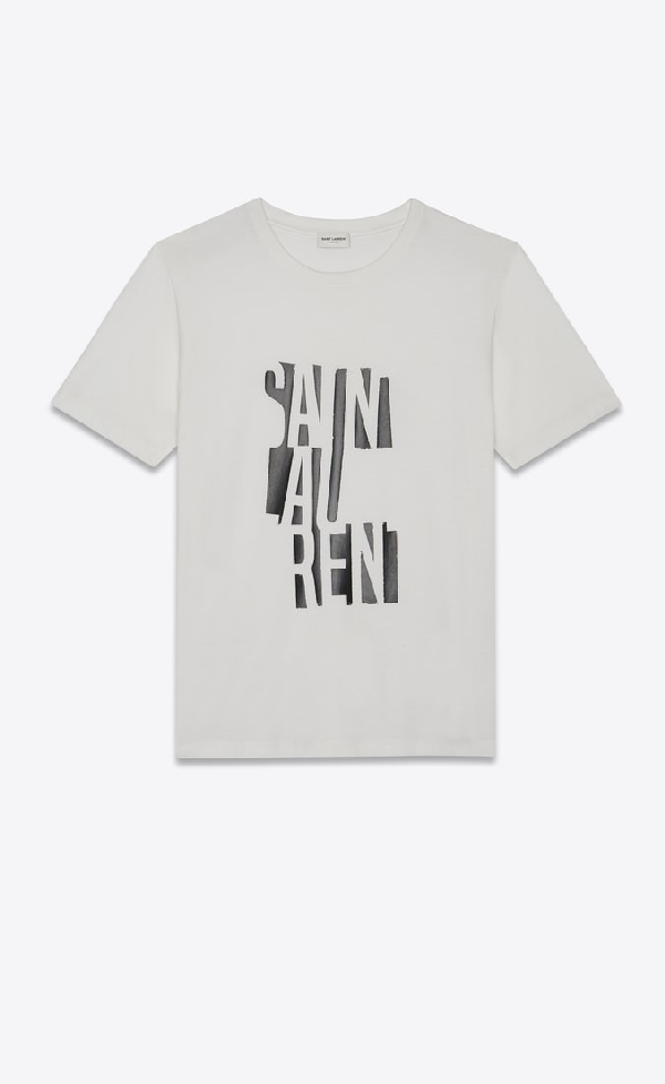 white saint laurent shirt