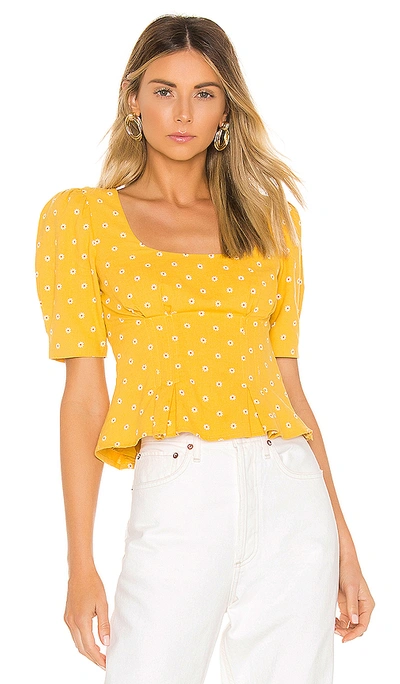 Shop Majorelle Marla Top In Tuscany Yellow