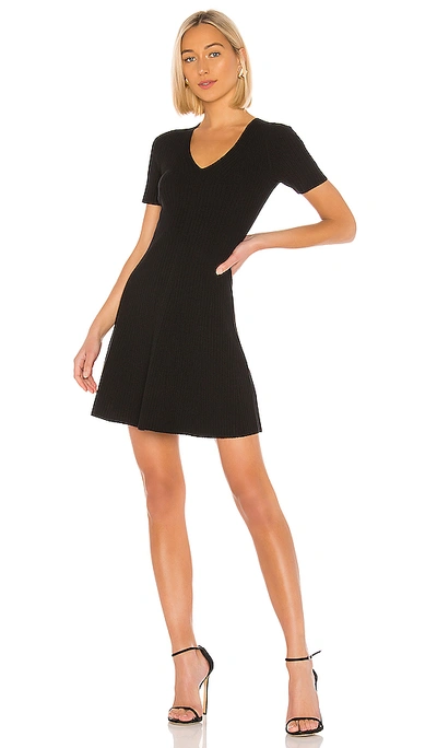 Shop Theory Knit Flare Dress In Black