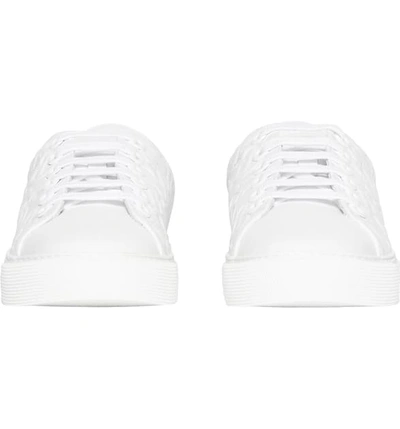 Shop Burberry Albridge Monogram Sneaker In Optic White