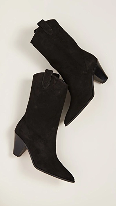 Shop Aquazzura 70mm Boogie Cowboy Booties In Black