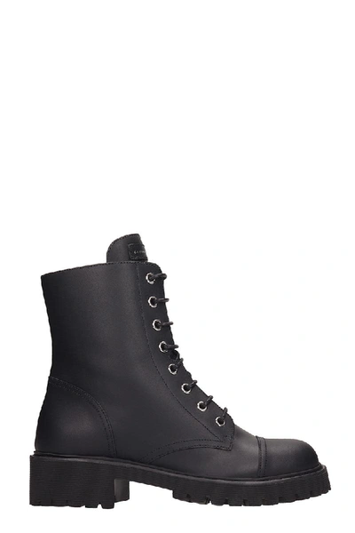 Shop Giuseppe Zanotti Cris High Combat Boots In Black Leather