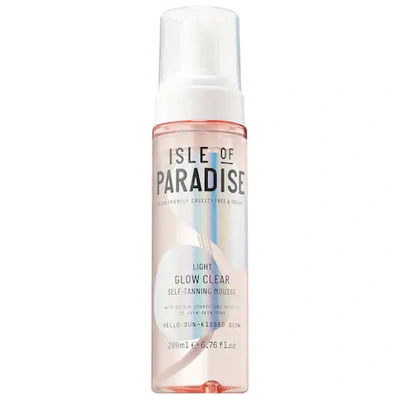 Shop Isle Of Paradise Glow Clear, Color Correcting Self-tanning Mousse Light 6.76 oz/ 200 ml