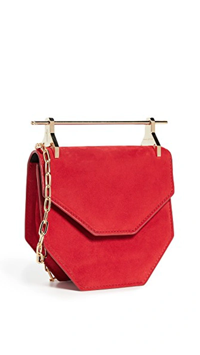 Shop M2malletier Mini Amor Fati Crossbody Bag In Red