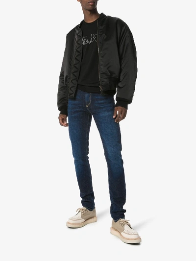 Shop Alexander Mcqueen Slim Fit Jeans In Blue