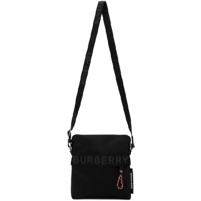 Shop Burberry Black Logo Crossbody Bag