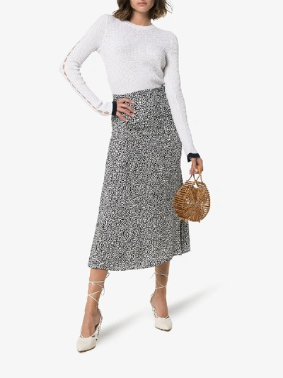 Shop Reformation Bea Printed Midi Skirt In Multicolour